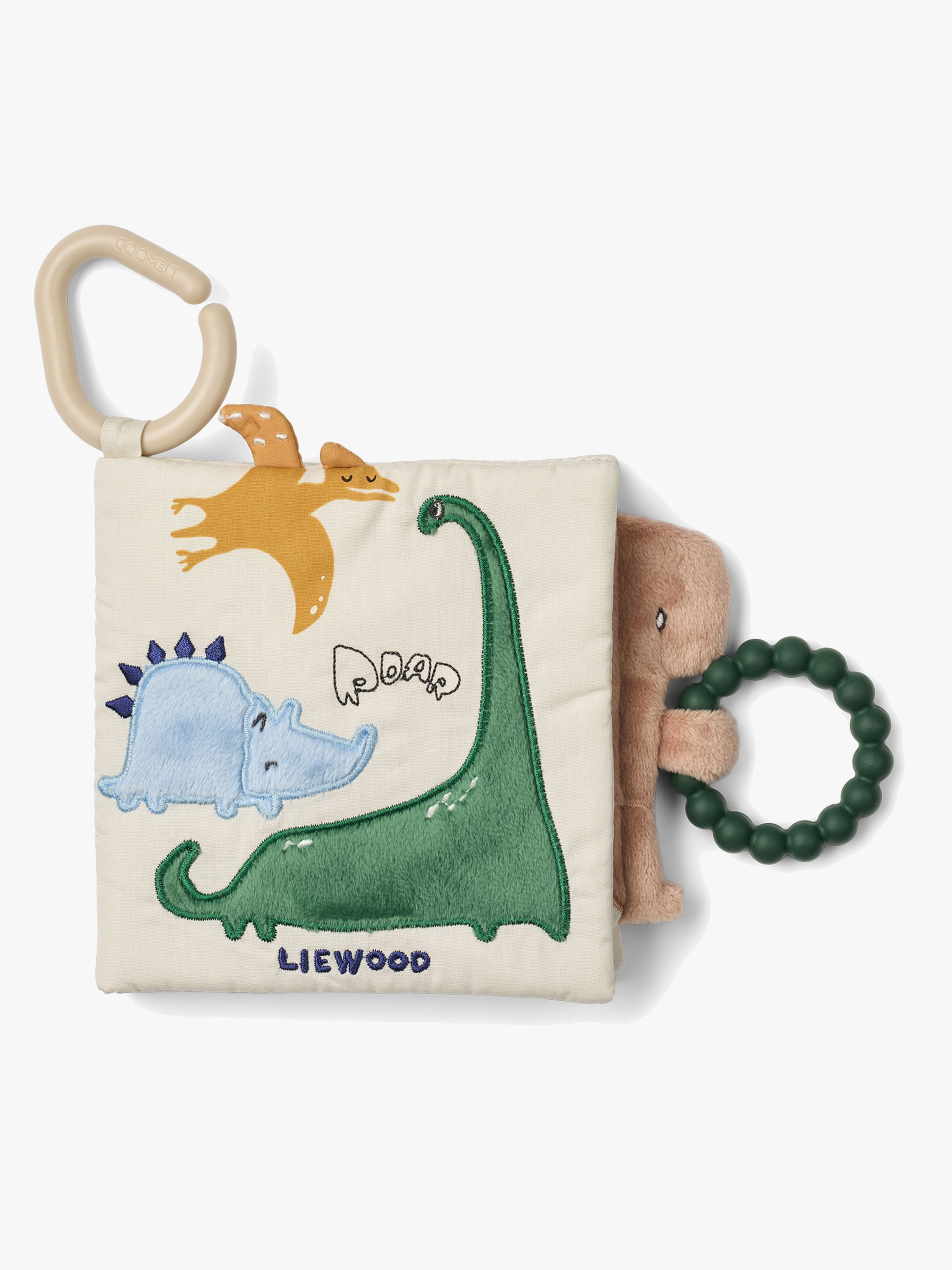 LIEWOOD Fey Aktivitätsbuch, Dino Roar/Dove blue, Babyspielzeug