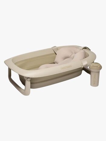 Twistshake Limited Edition Badewanne inkl. Badestütze & Duschkanne, Faded Beige