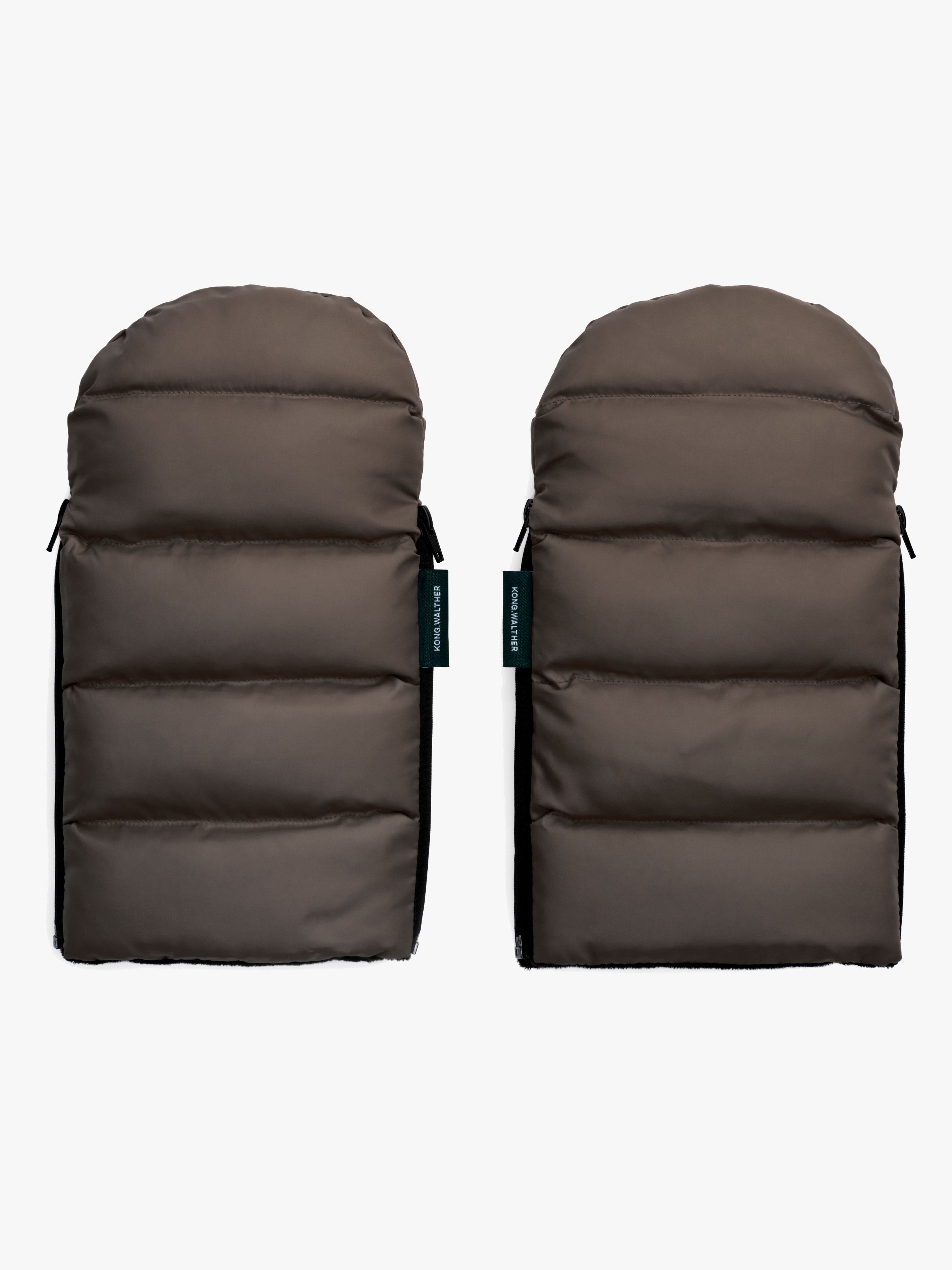 KONG.WALTHER Østerbro Puffer Kinderwagen-Fäustlinge, Grey
