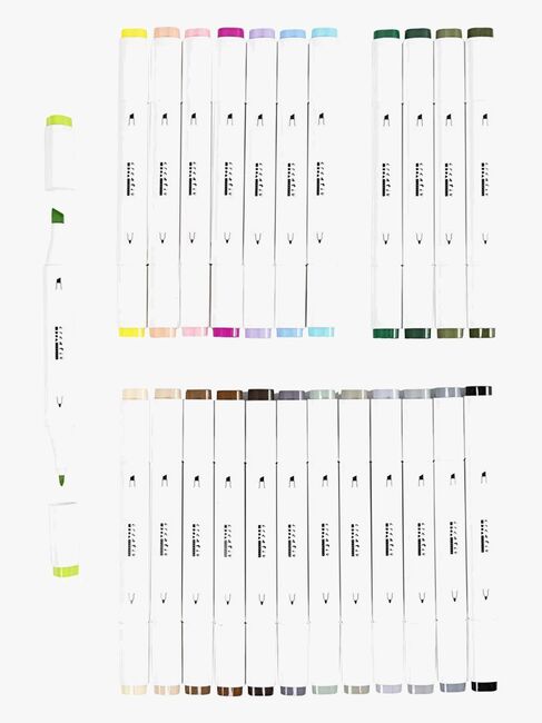 Creativ Company Alkoholbasierte Illustrationsmarker Pastell 24St