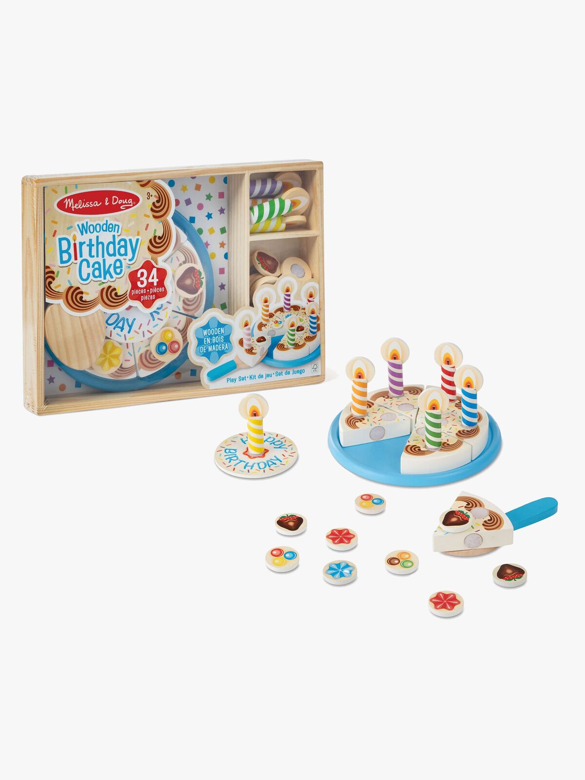 Melissa & Doug Spielzeugkuchen Holz 34 Teile