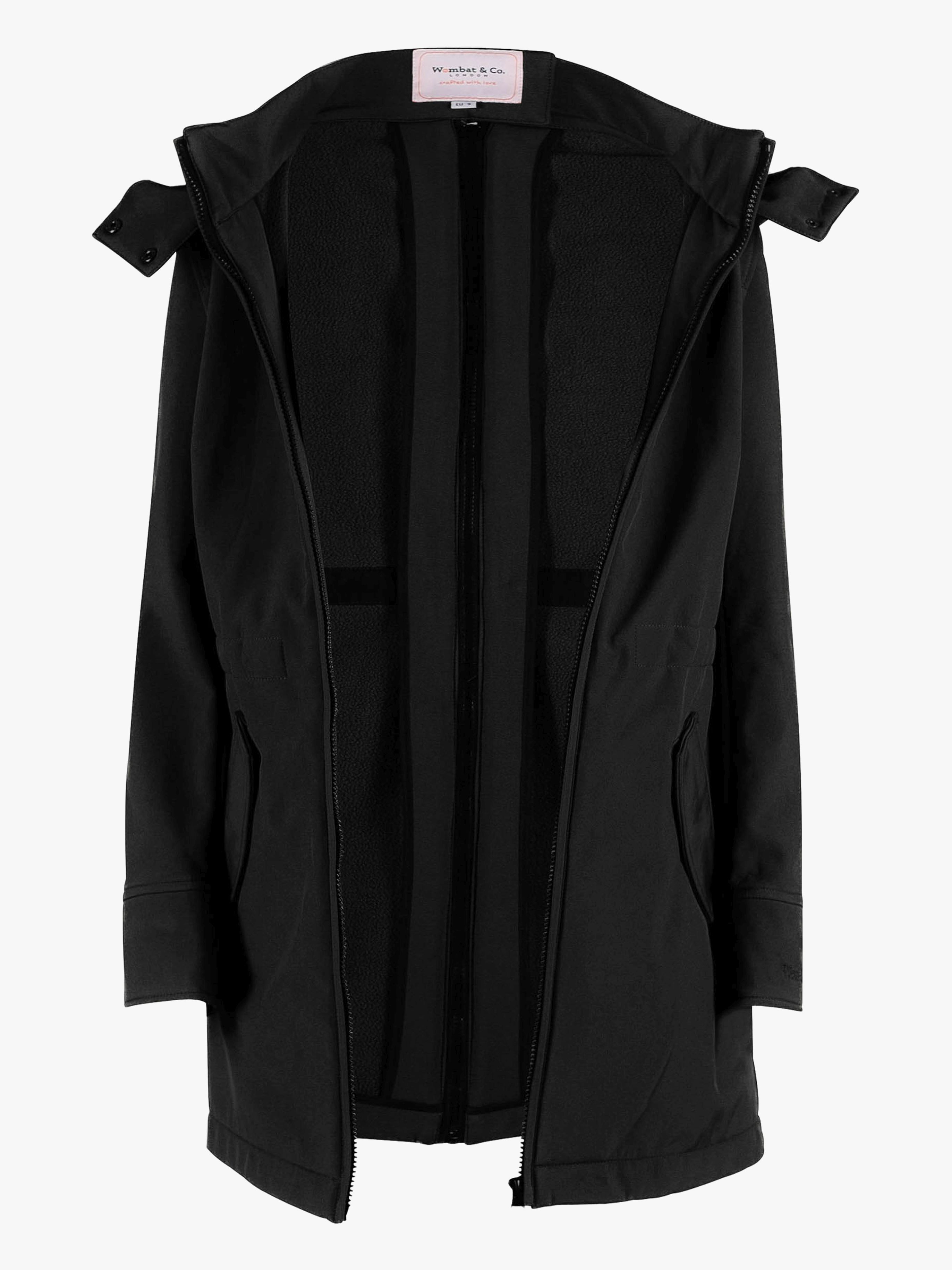 Wombat Softshell Schwangerschafts- und Tragejacke, Schwarz, S