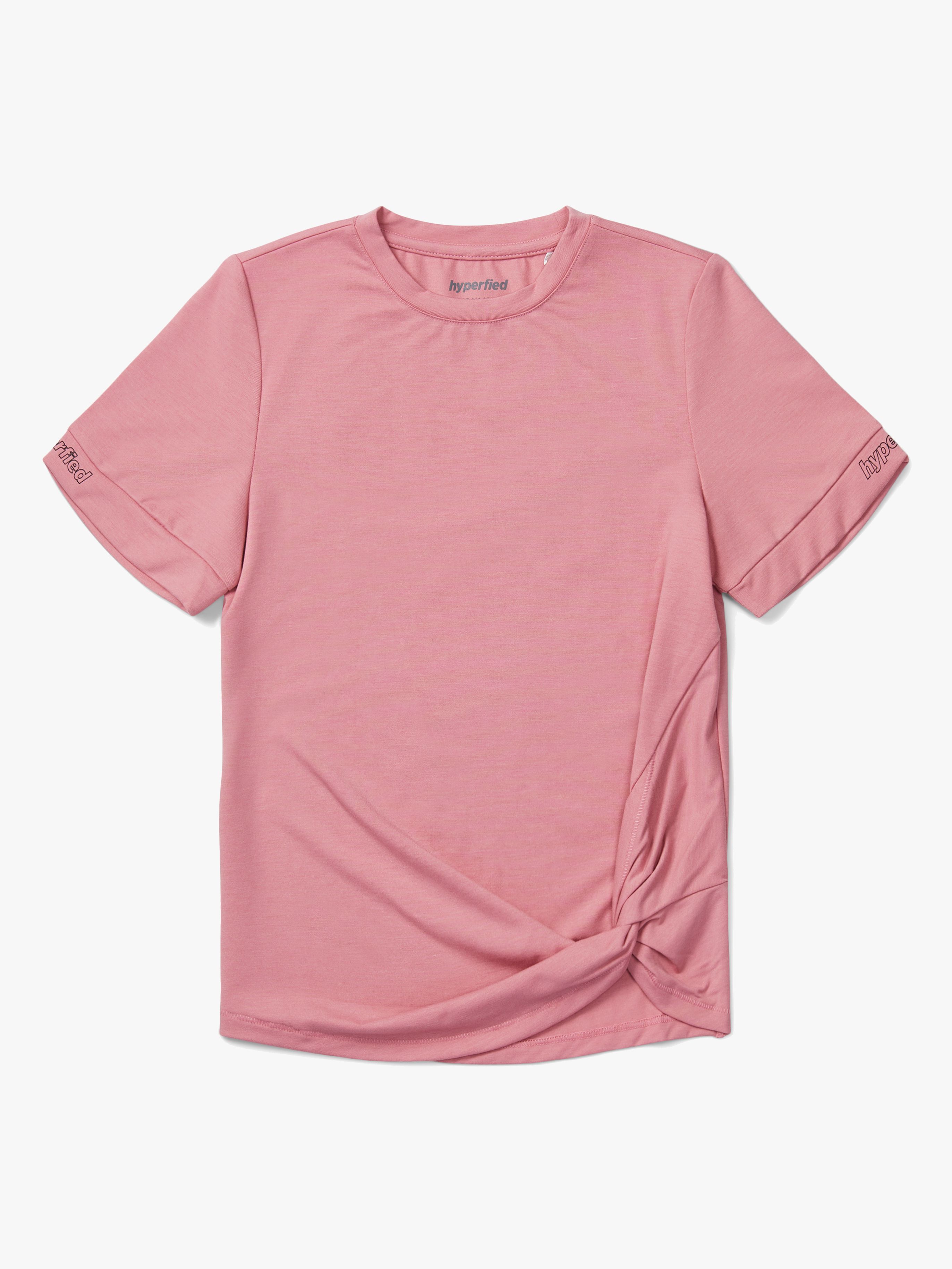 Jersey Knot Logo Top, Blush 134–140
