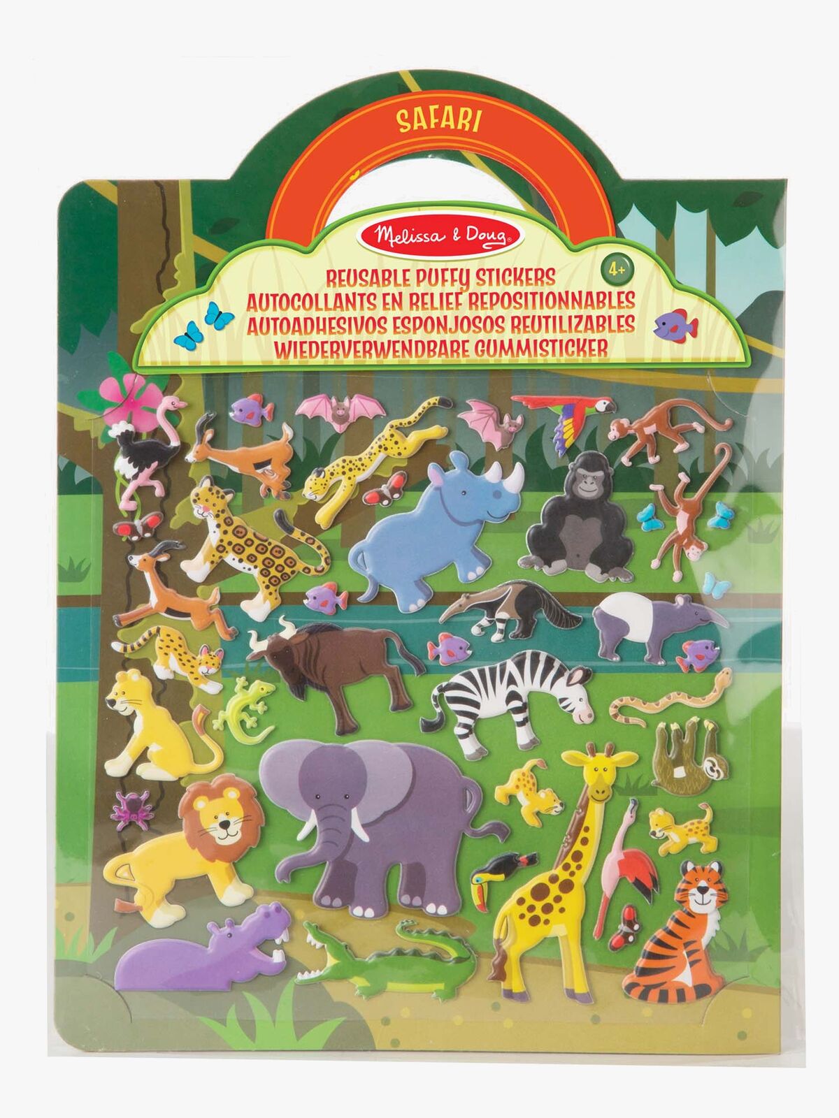 Melissa & Doug Stickerbuch Safari 42 Teile