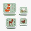 A Little Lovely Company Lunchbox-Set, Forest Friends