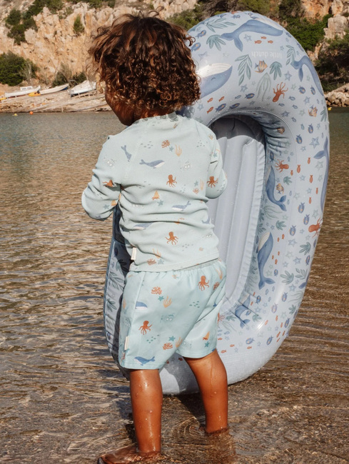 Little Dutch Schwimmmatratze Ocean World Boot, Blue