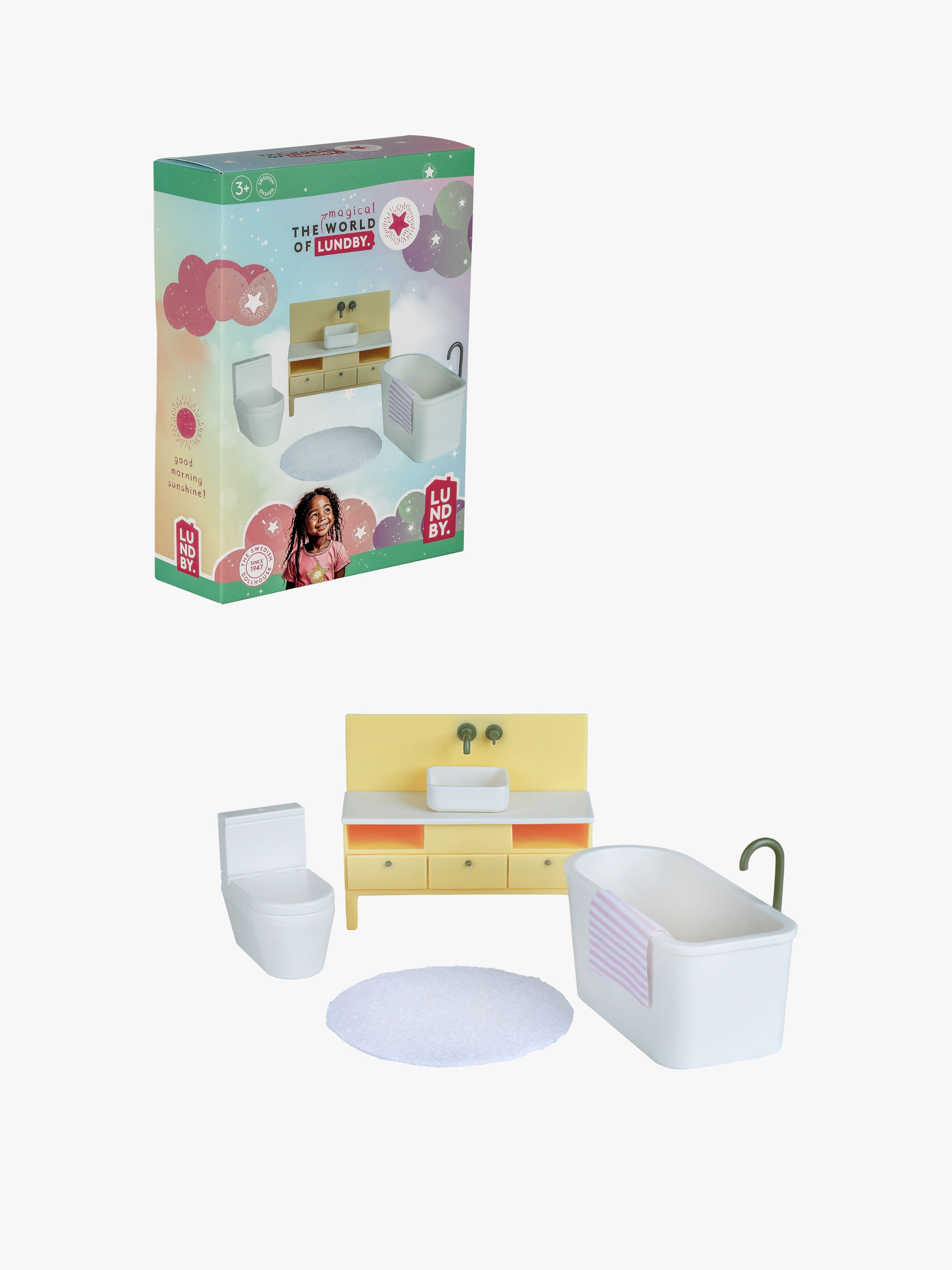 Lundby Puppenhauszubehör Badezimmer Basic