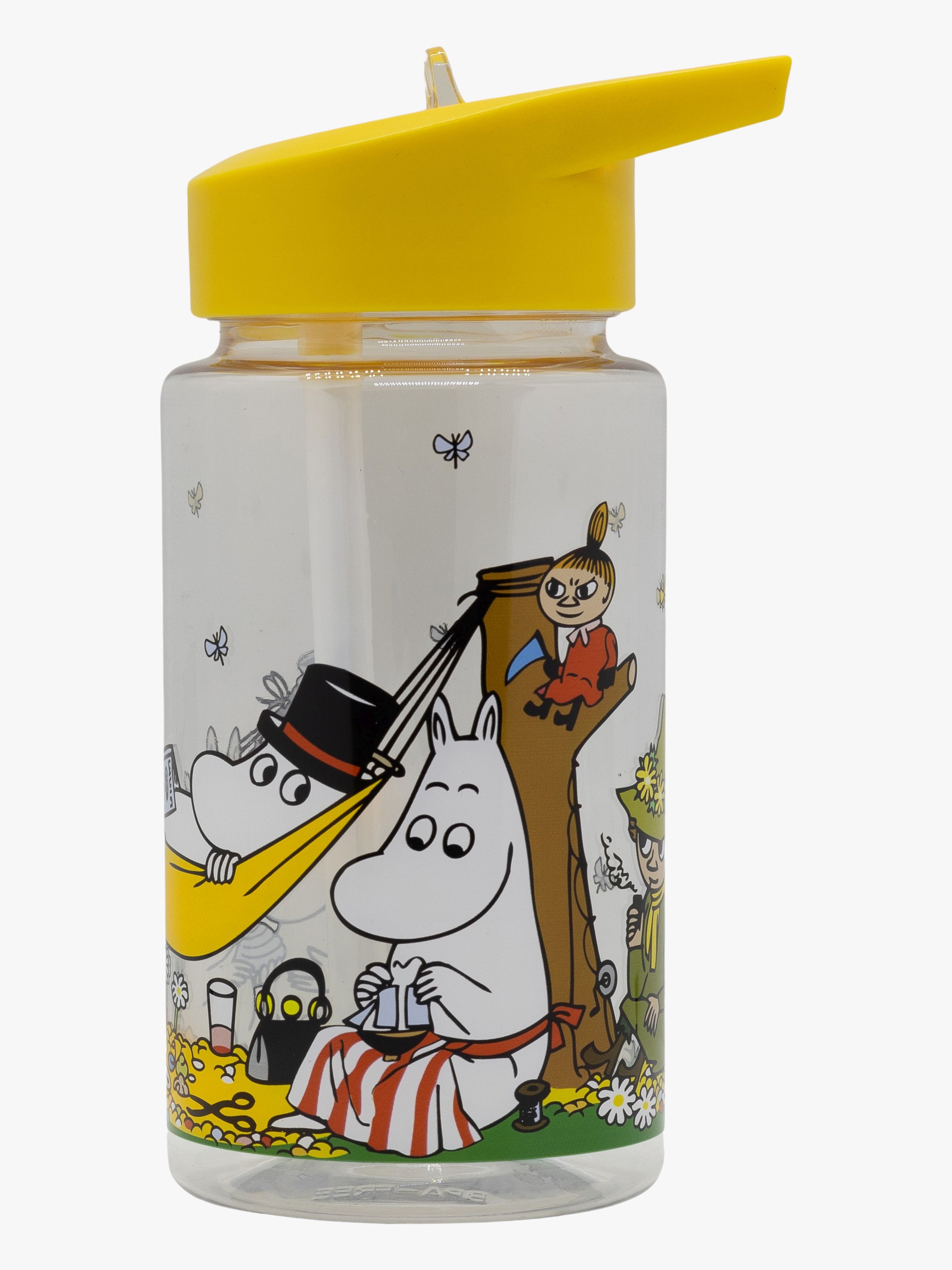 Mumin Schärengarten Trinkflasche aus Kunststoff, Gelb