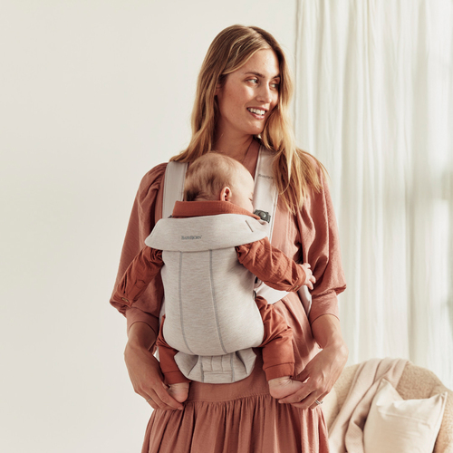 BabyBjörn Mini Babytrage 3D Jersey, Hellbeige