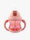 Nuby Twin Handle Flip It Becher 240 ml +12 m, Rosa