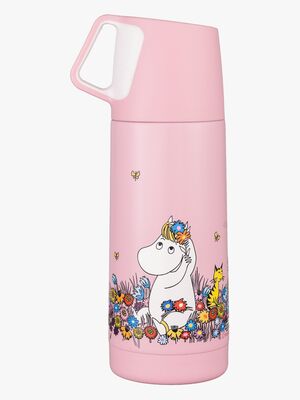 Mumin Wiese Isolierflasche 350ml, Rosa