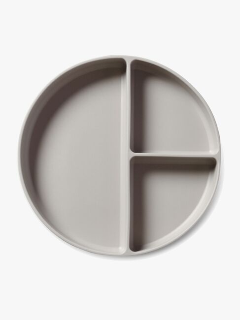 nuuroo Mingo Unterteilter Teller Silikon, Cobblestone