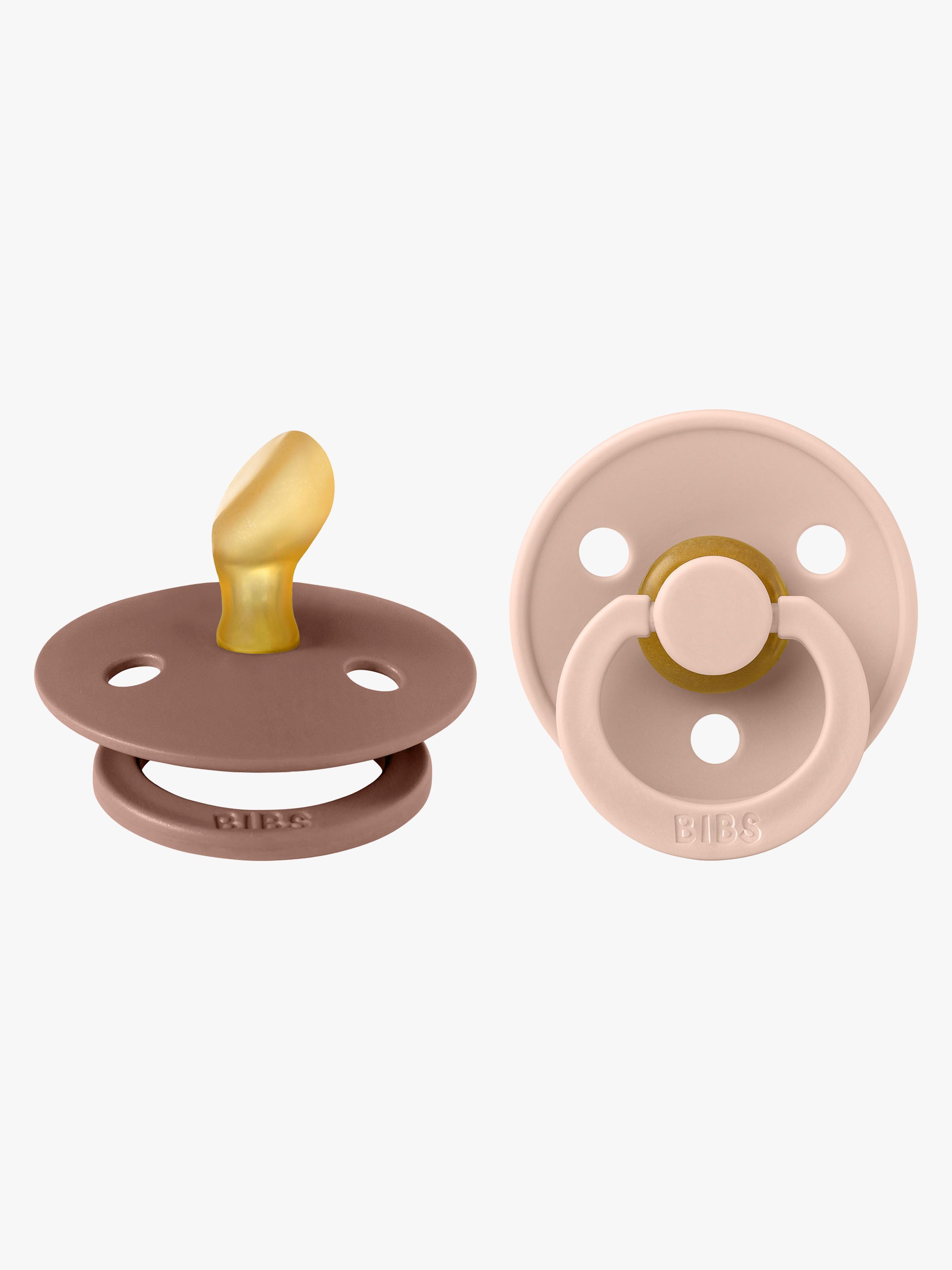 BIBS Colour Schnuller 2er-Pack Latex Gr.1, Woodchuck/Blush