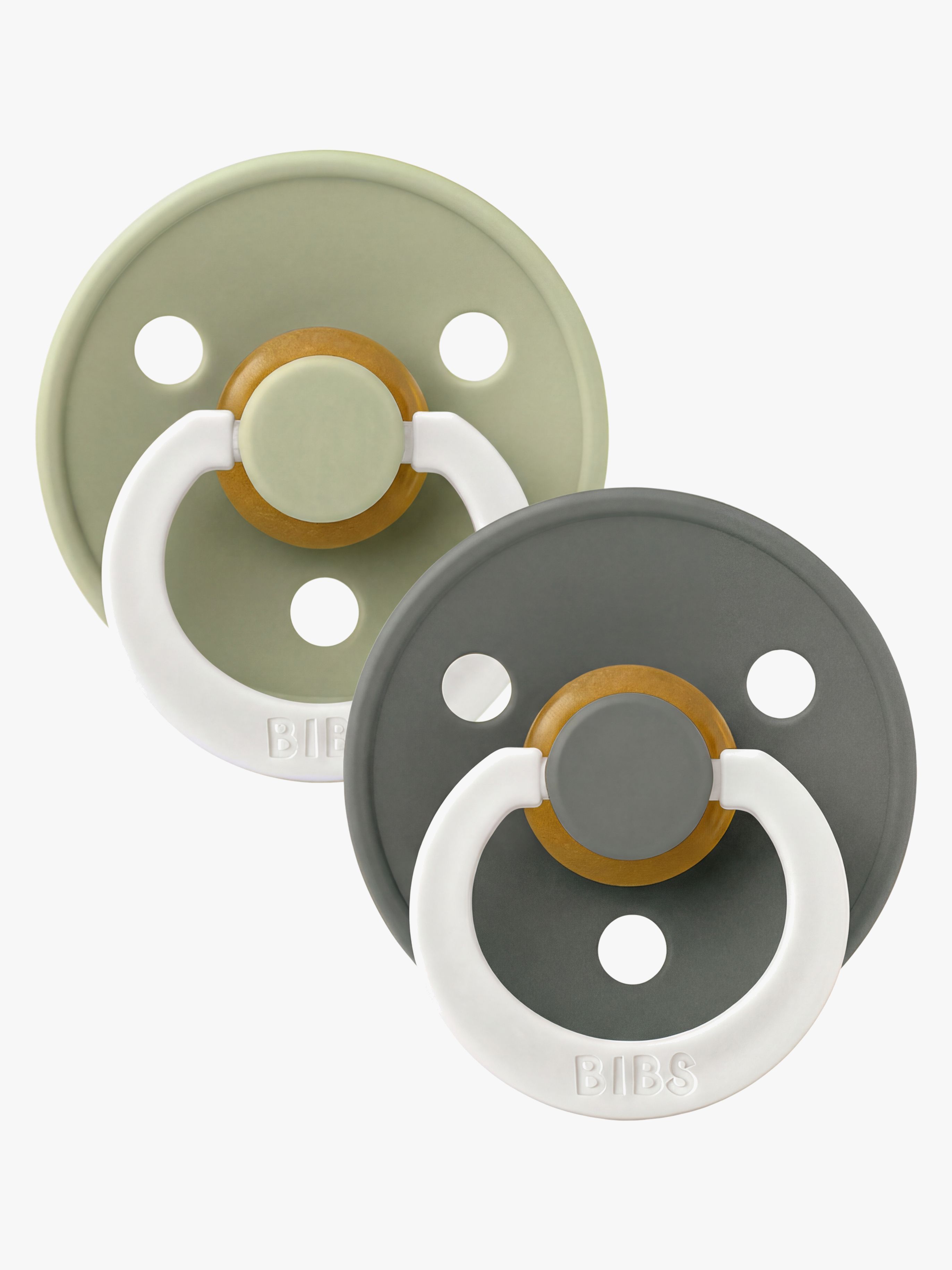 Colour Schnuller 2er-Pack Latex Gr. 3, Sage / Pine GLOW