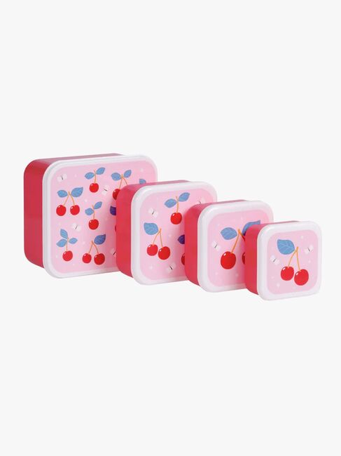 A Little Lovely Company Lunchbox-Set, Kirschen