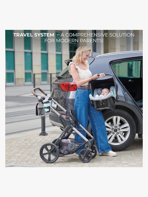 Kinderkraft MOOV 2 Air 3-in-1 Kombikinderwagen, Light Grey
