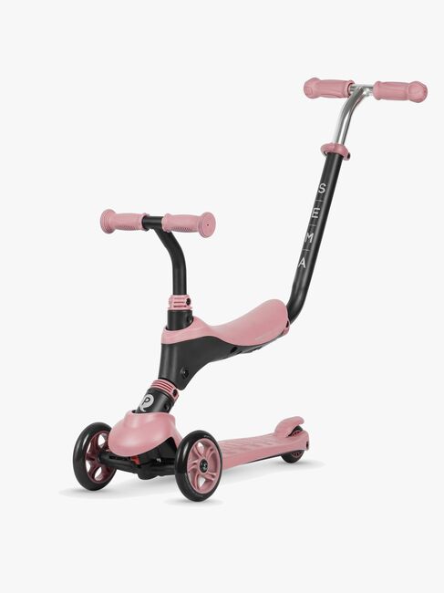 QPlay Sema 3-rädriger Tretroller 5-in-1, Rosa