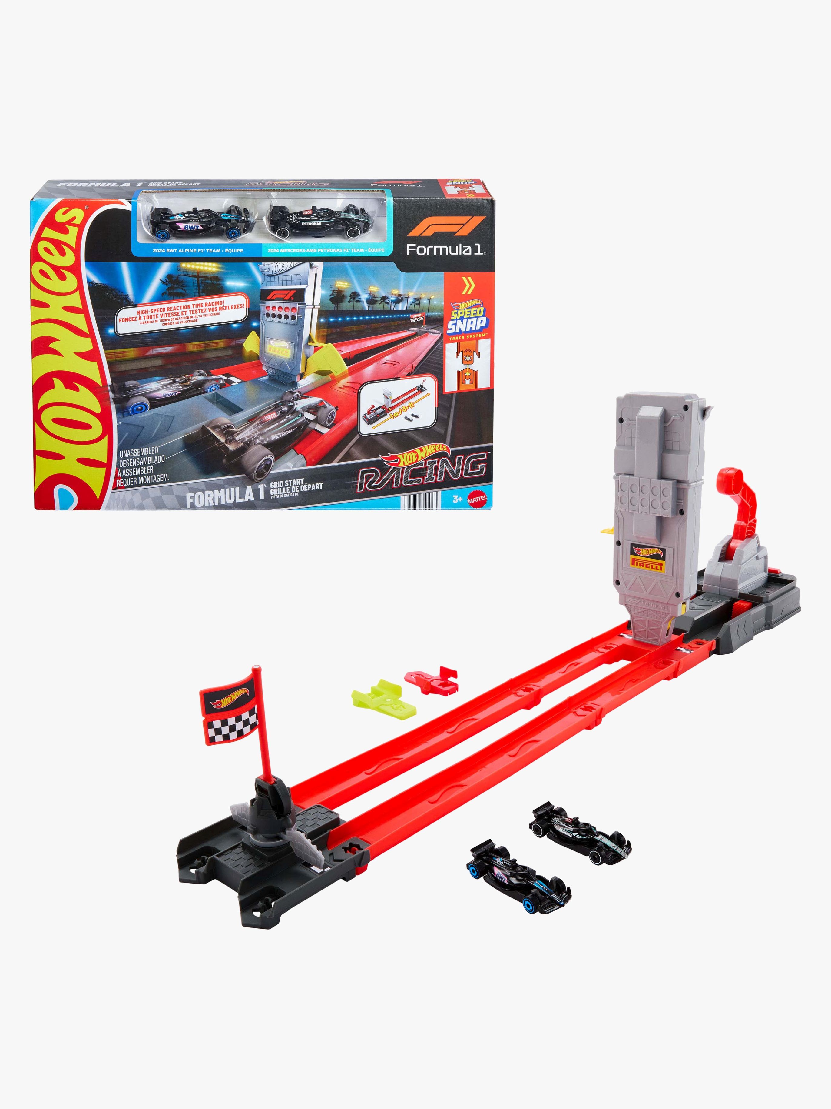 Hot Wheels F1 Autorennbahn Grid Start Alpine &  Mercedes-AMG Petronas