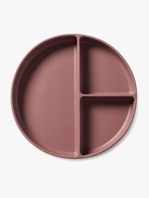 nuuroo Mingo Unterteilter Teller Silikon, Mahogany