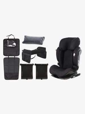 Beemoo Recline i-Size Kindersitz inkl. Zubehör, Black Mesh