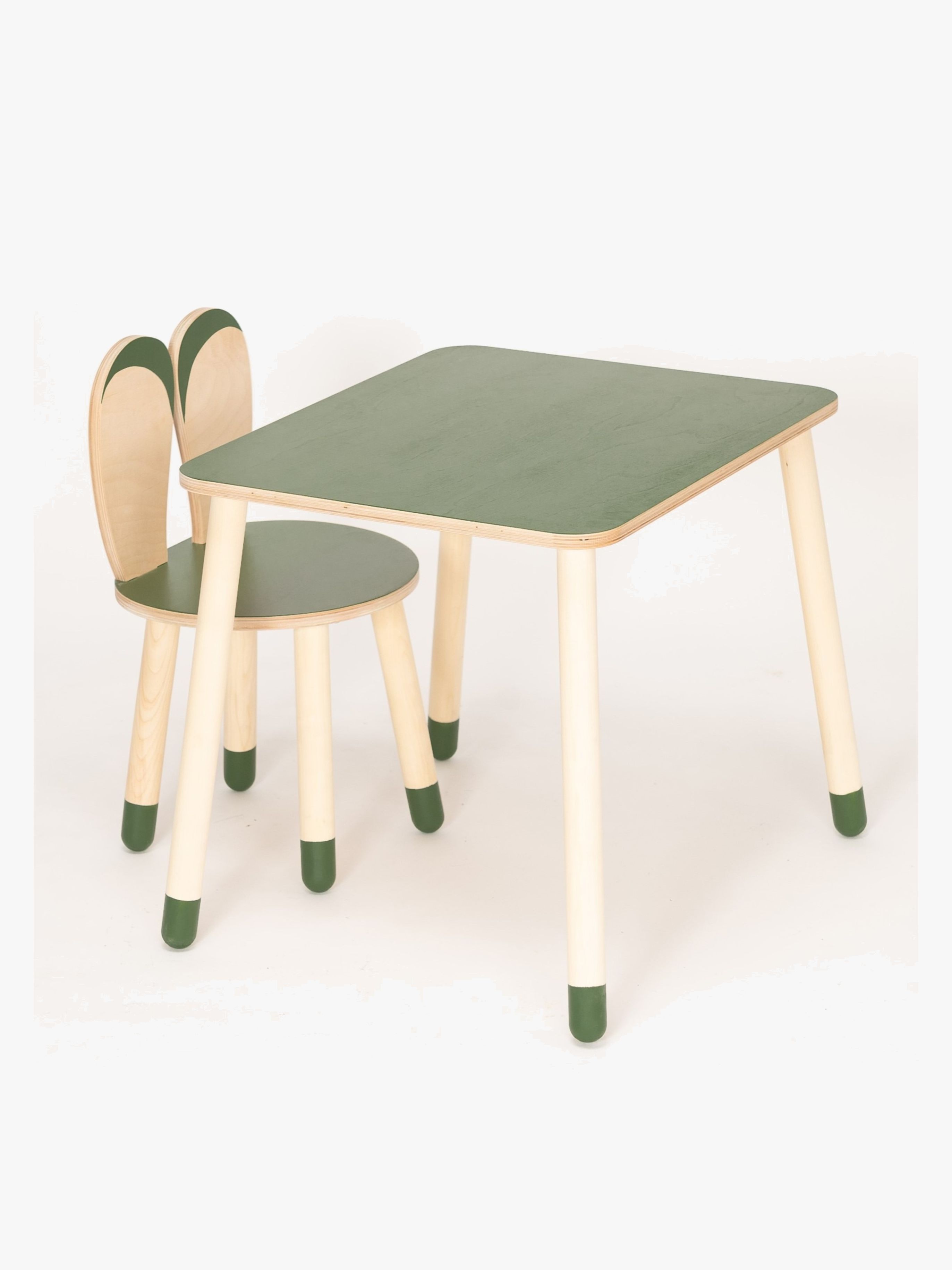Family-SCL Kaninchen Tisch & Stuhl Set, Khaki