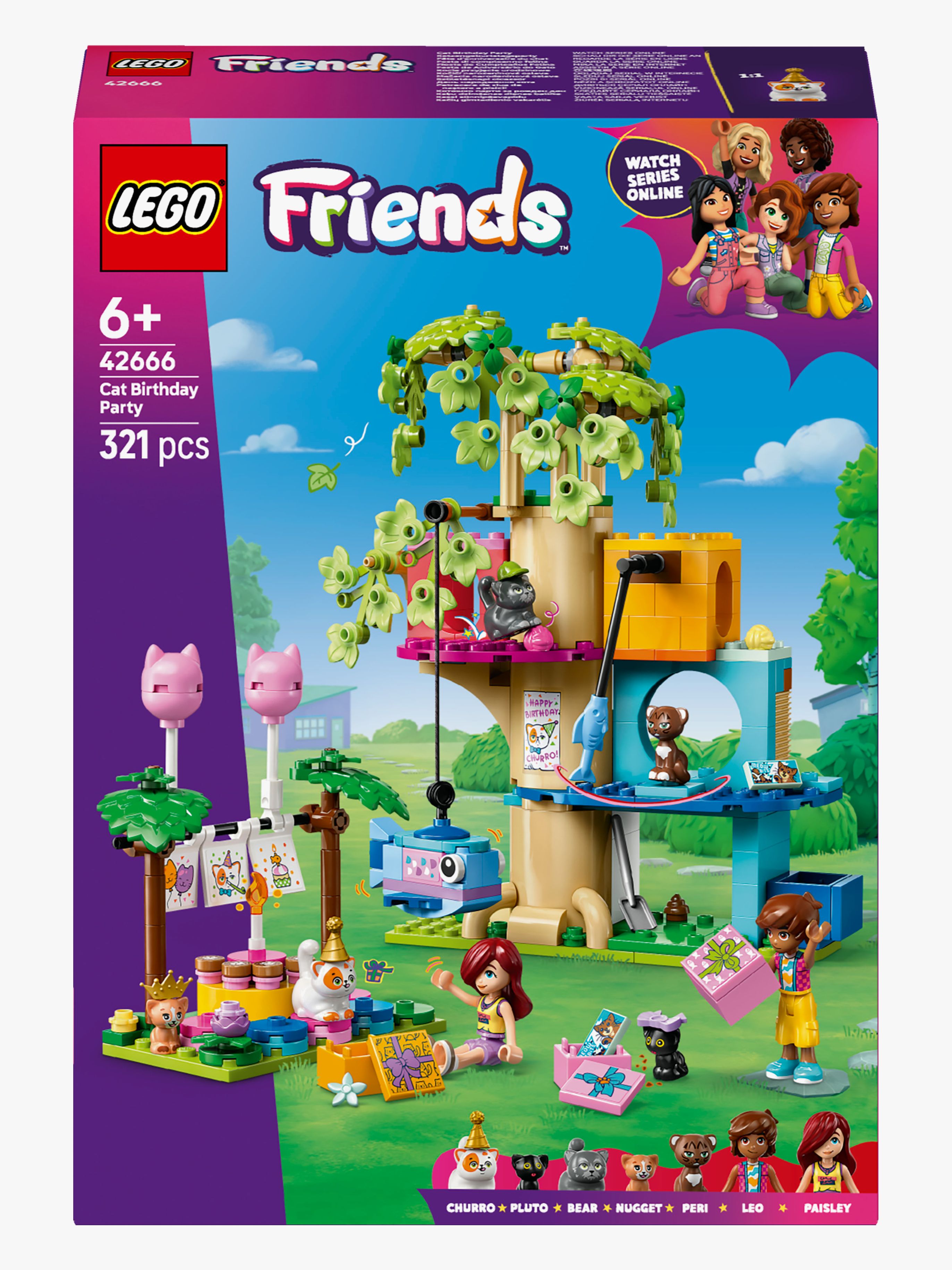 LEGO Friends 42666 Katzengeburtstagsparty og Baumhaus