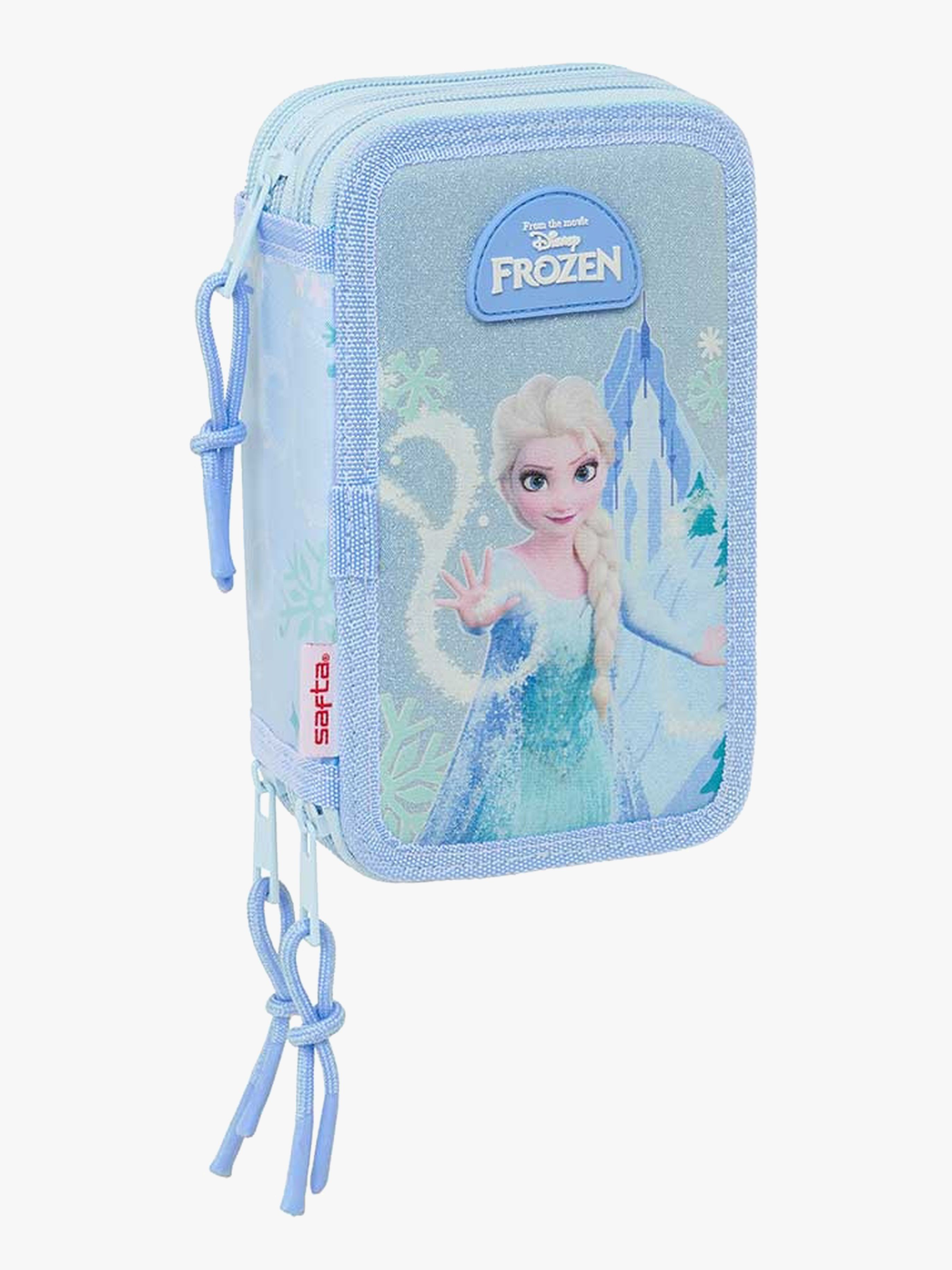 Disney Die Eiskönigin Gefülltes Dreifach-Federmäppchen 37 Teile, Lila