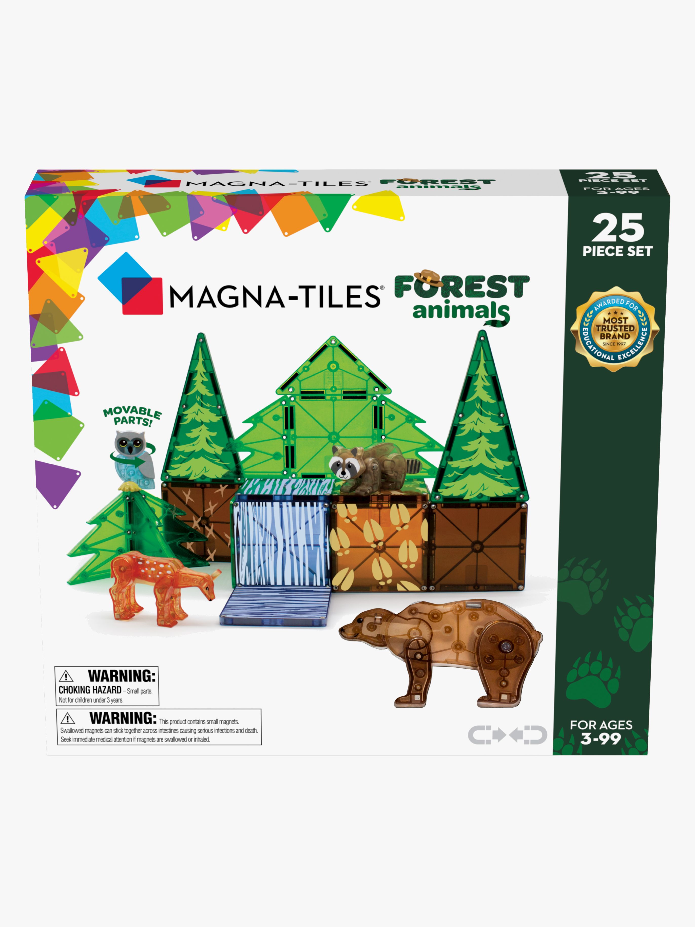 MAGNA-TILES Waldtiere Bausatz 25 Teile