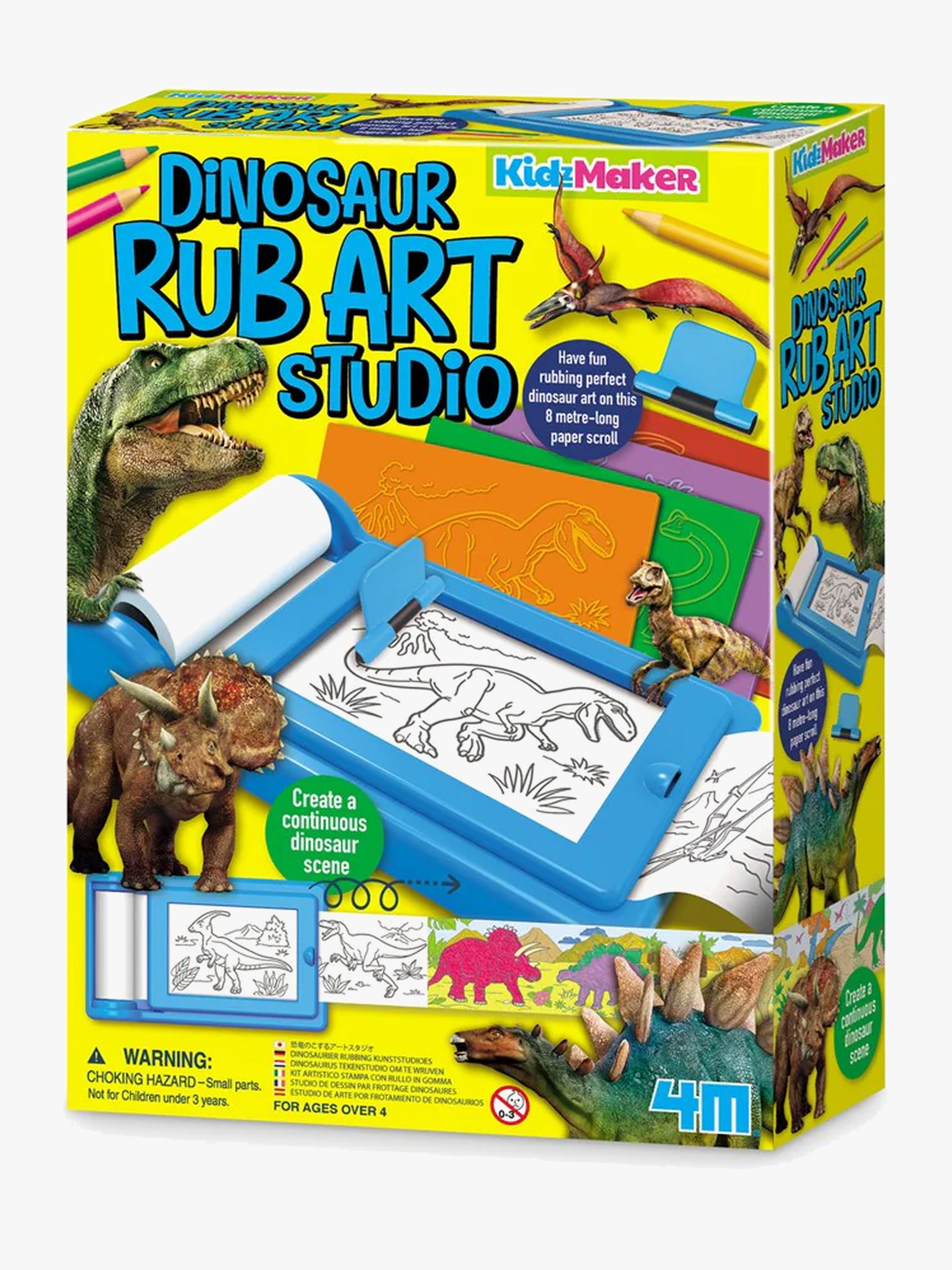 4M KidzMaker Rub Art Dinosaurier