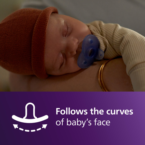 Philips Avent Soothie Schnuller 0–6m 2er-Pack, Rosa/Blau Gemischt