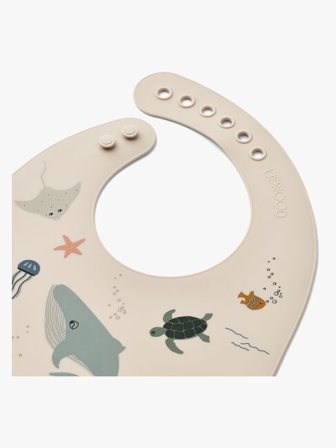 LIEWOOD Tilda Lätzchen mit Print 2er-Pack, Sea Creature/Sandy