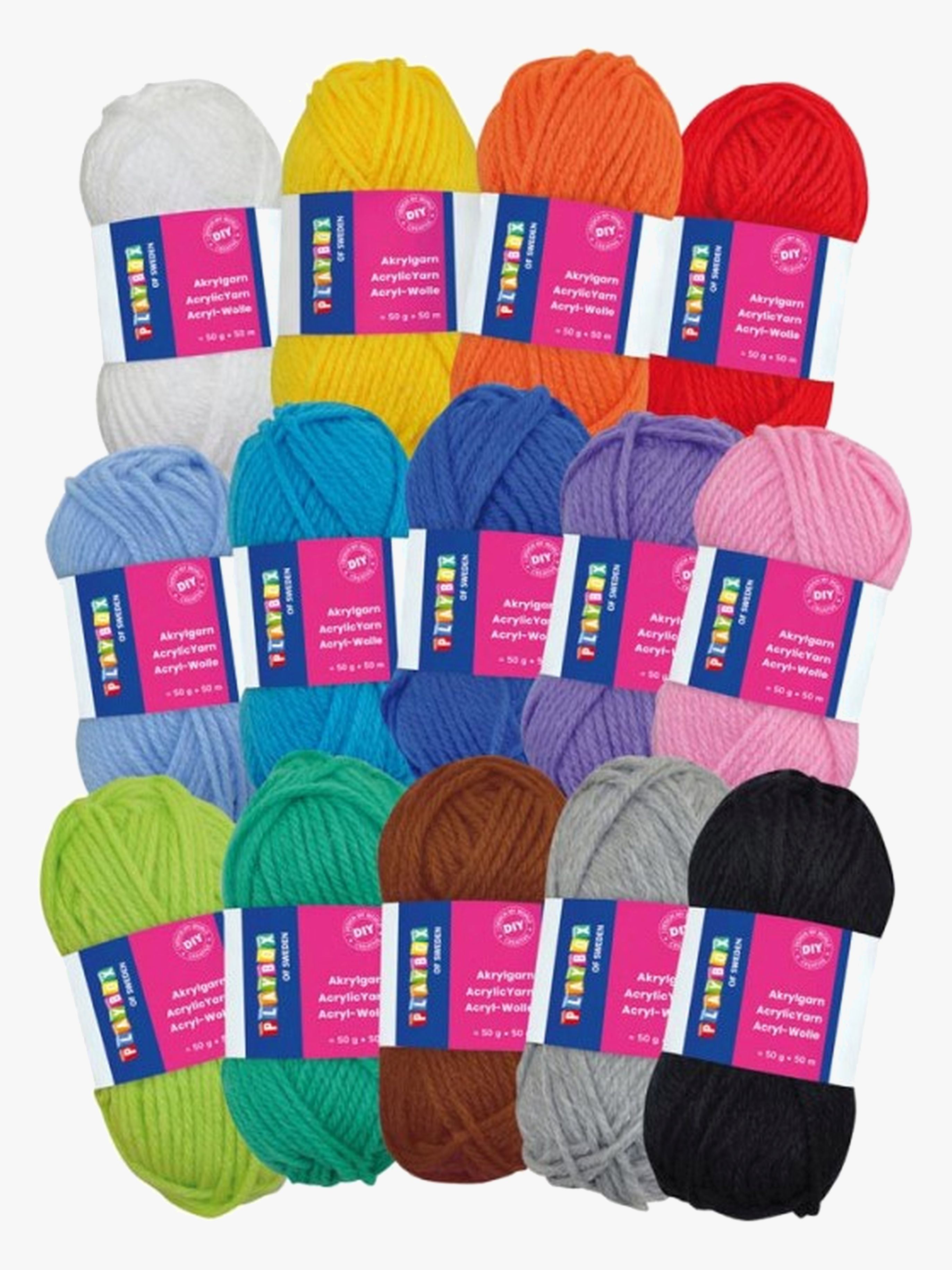 Playbox Acrylgarnset, 14 Farben