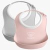 BabyBjörn Lätzchen-Set 2er-Pack, Grau/Rosa