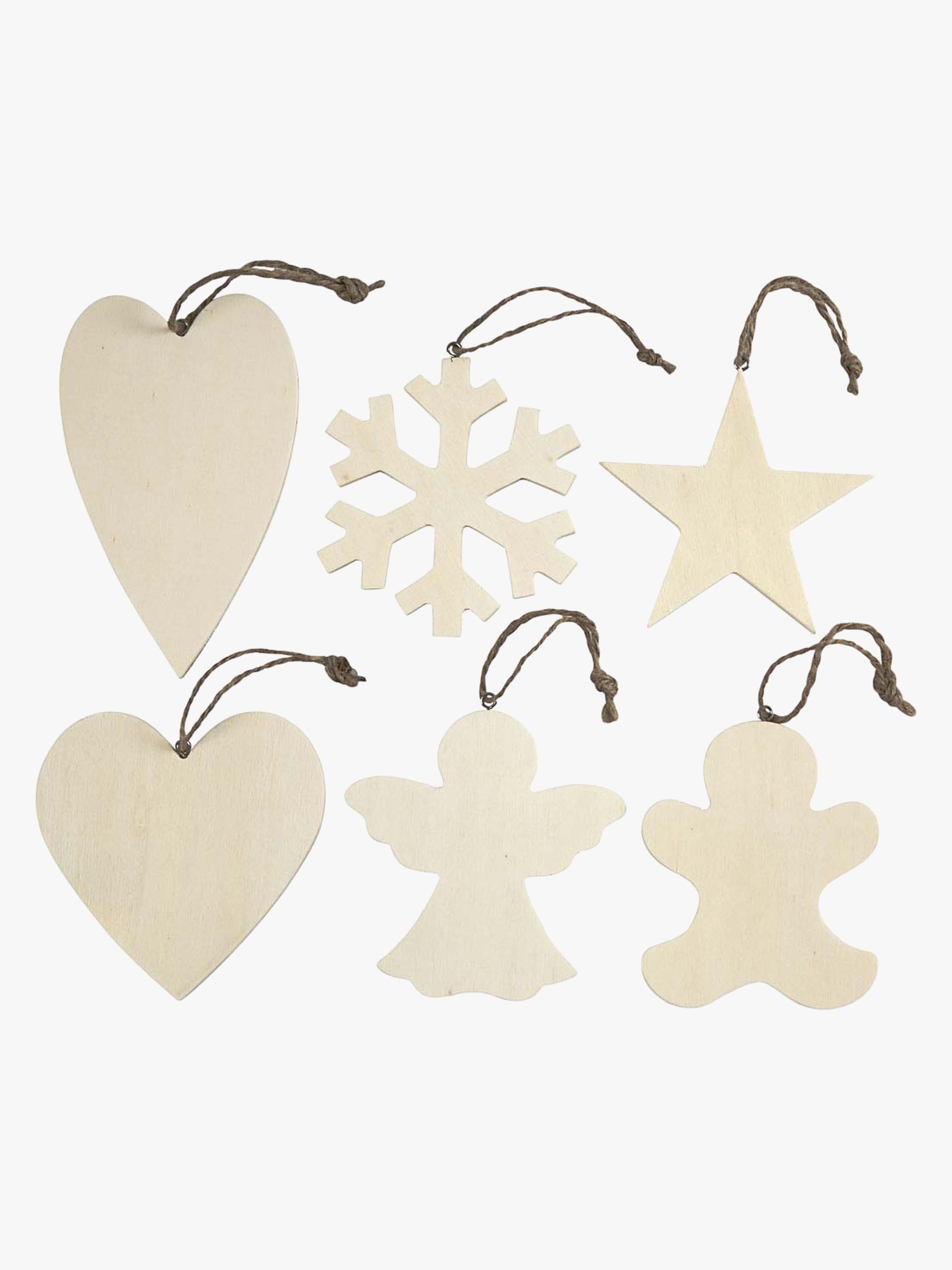 Bastelset Weihnachtsschmuck Winter 6er-Pack