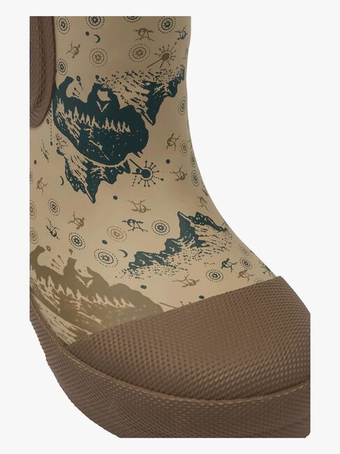Mikk-Line Gefütterte Gummistiefel Wollmischung, Coriander