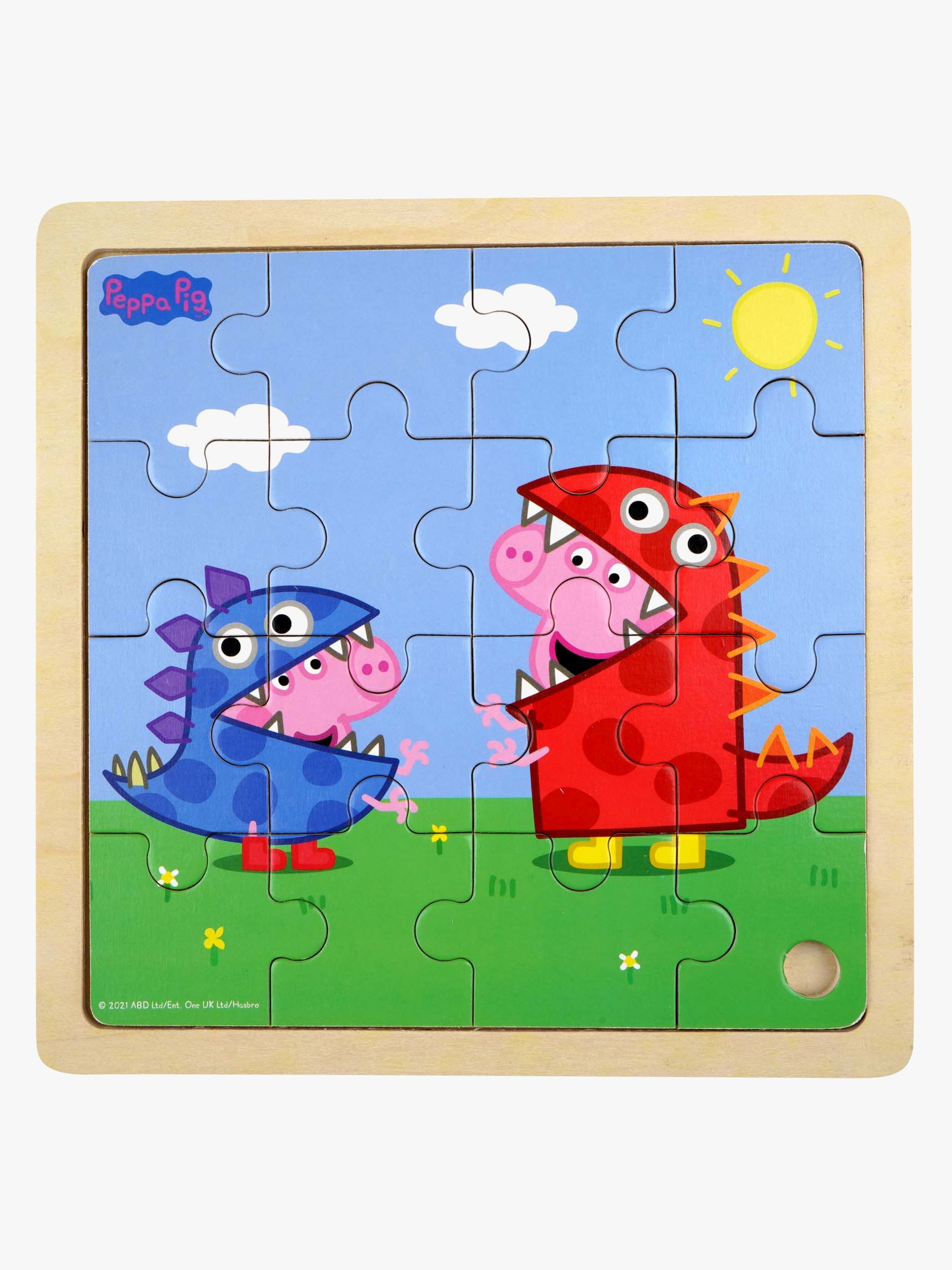 Peppa Wutz Holzpuzzle Dinosaurier 16 Teile