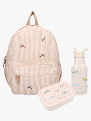 Kidzroom Rucksack, Trinkflasche & Brotdose Nostalgia, Beige