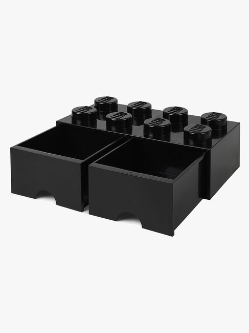 LEGO Aufbewahrungsbox mit Schublade 8, Schwarz