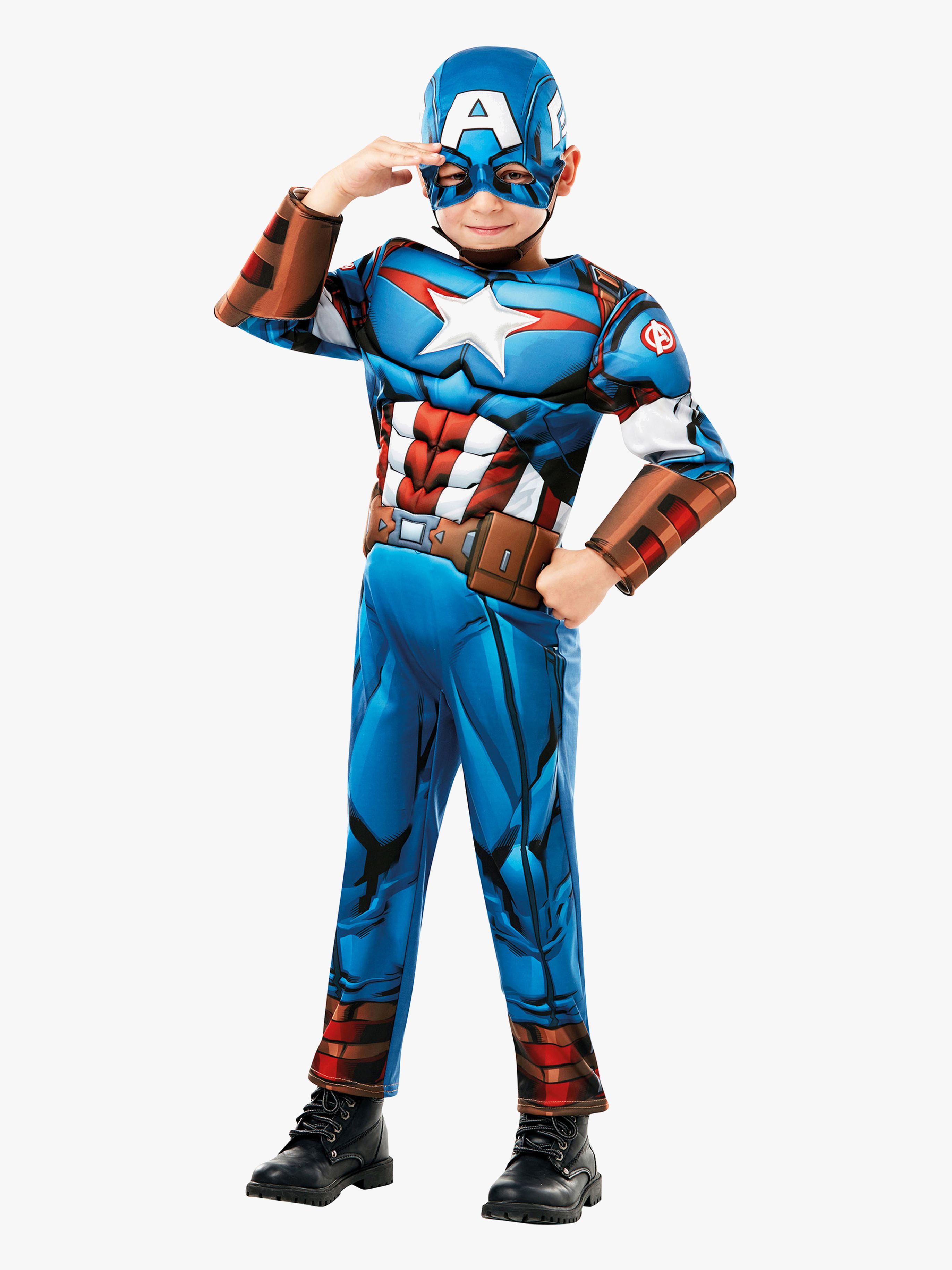 Marvel Avengers Deluxe Kostüm Captain America 3–4 Jahre