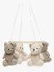 Jollein Teddy Bear Mobile, Natural/Olive Green