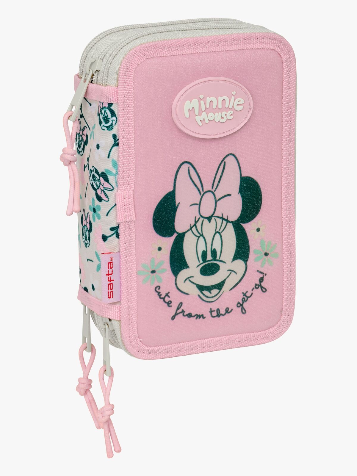 Disney Minnie Maus Gefülltes Dreifach-Federmäppchen 37 Teile, Bright