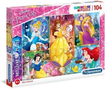 Disney Prinzessinnen Brillant Puzzle 104 Teile