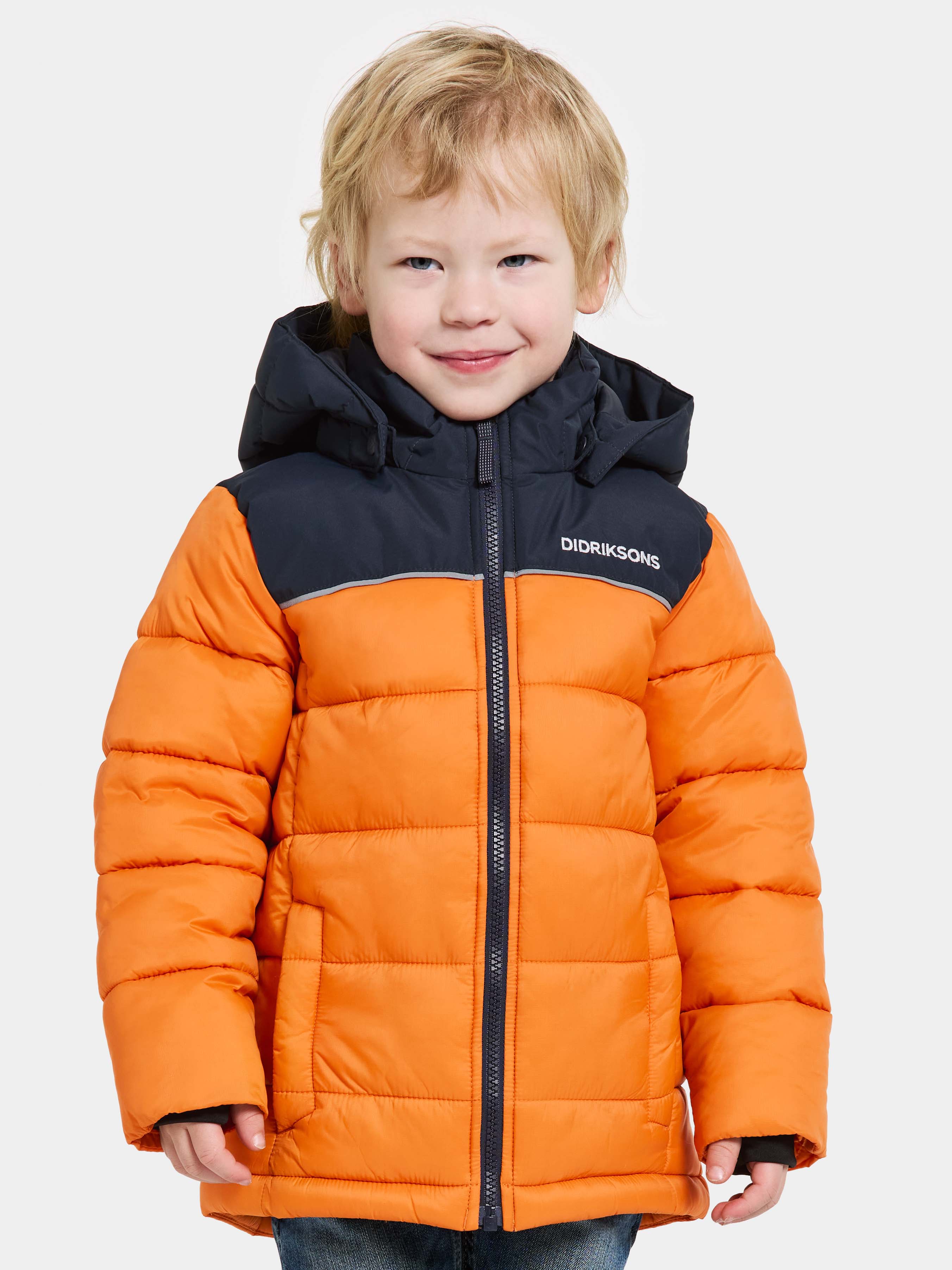 Didriksons Fox Winterjacke, Orange Jam, 110