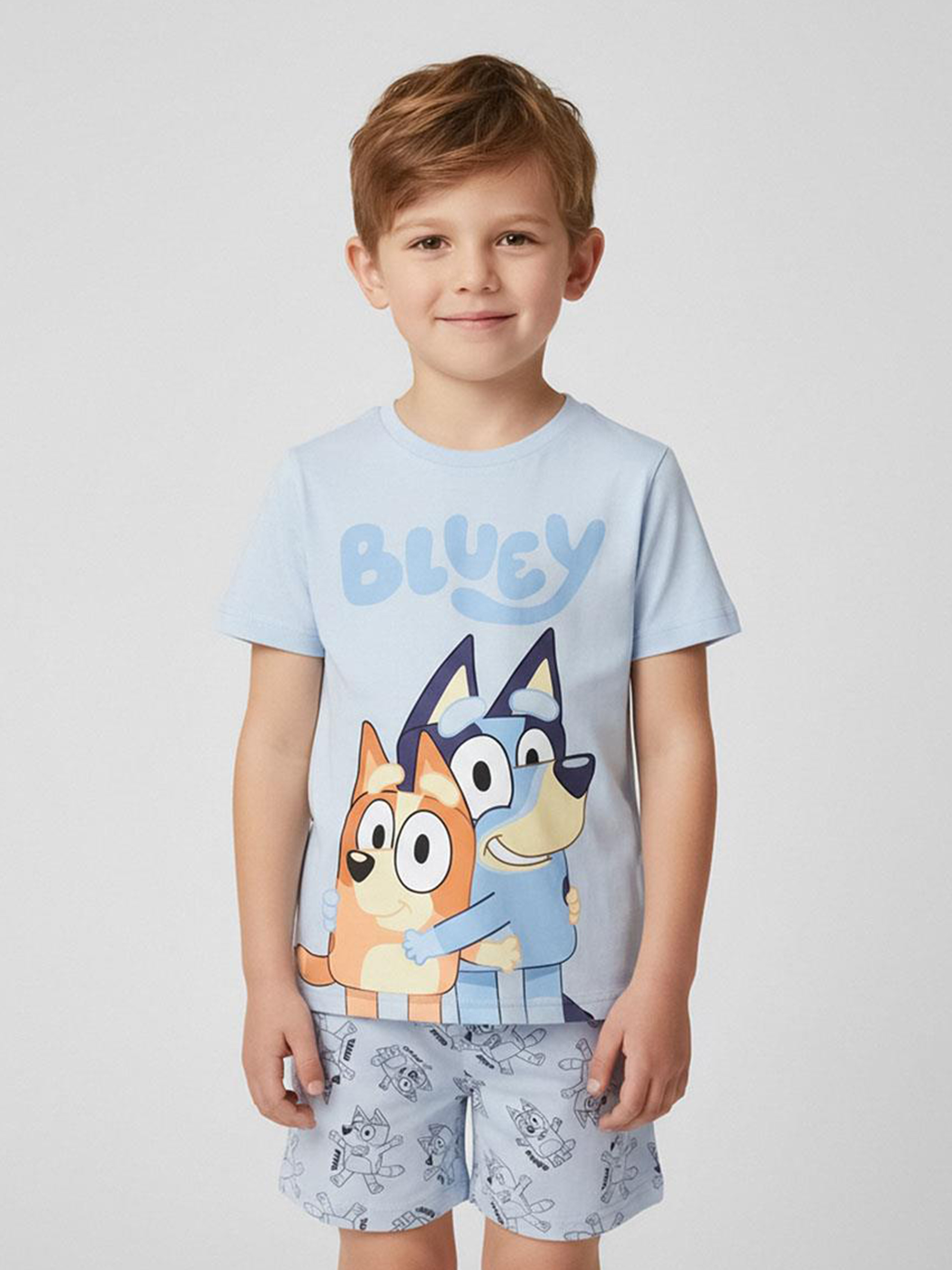 Bluey Pyjama, Hellblau, 110-116