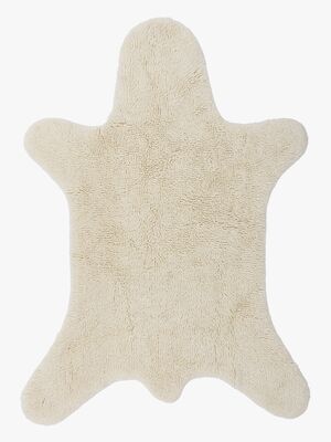 Bloomingville Teppich Bär 140x200 cm, Weiß