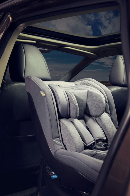 Beemoo Reverse i-Size Rückwärtsgerichteter Kindersitz, Mineral Grey