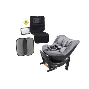 Beemoo Reverse i-Size Rückwärtsgerichteter Kindersitz inkl. Zubehörpaket, Mineral Grey