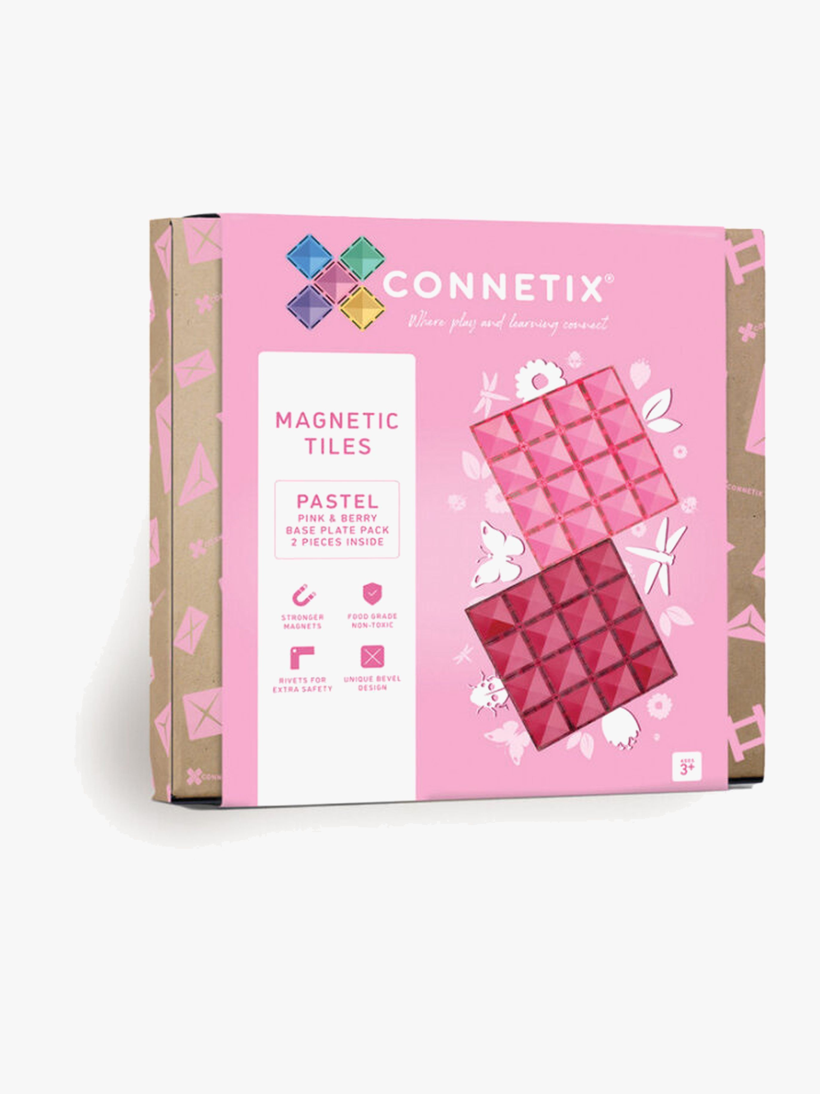 Magnetische Bauteile Pastel Pink & Berry Base Plate 2 Teile