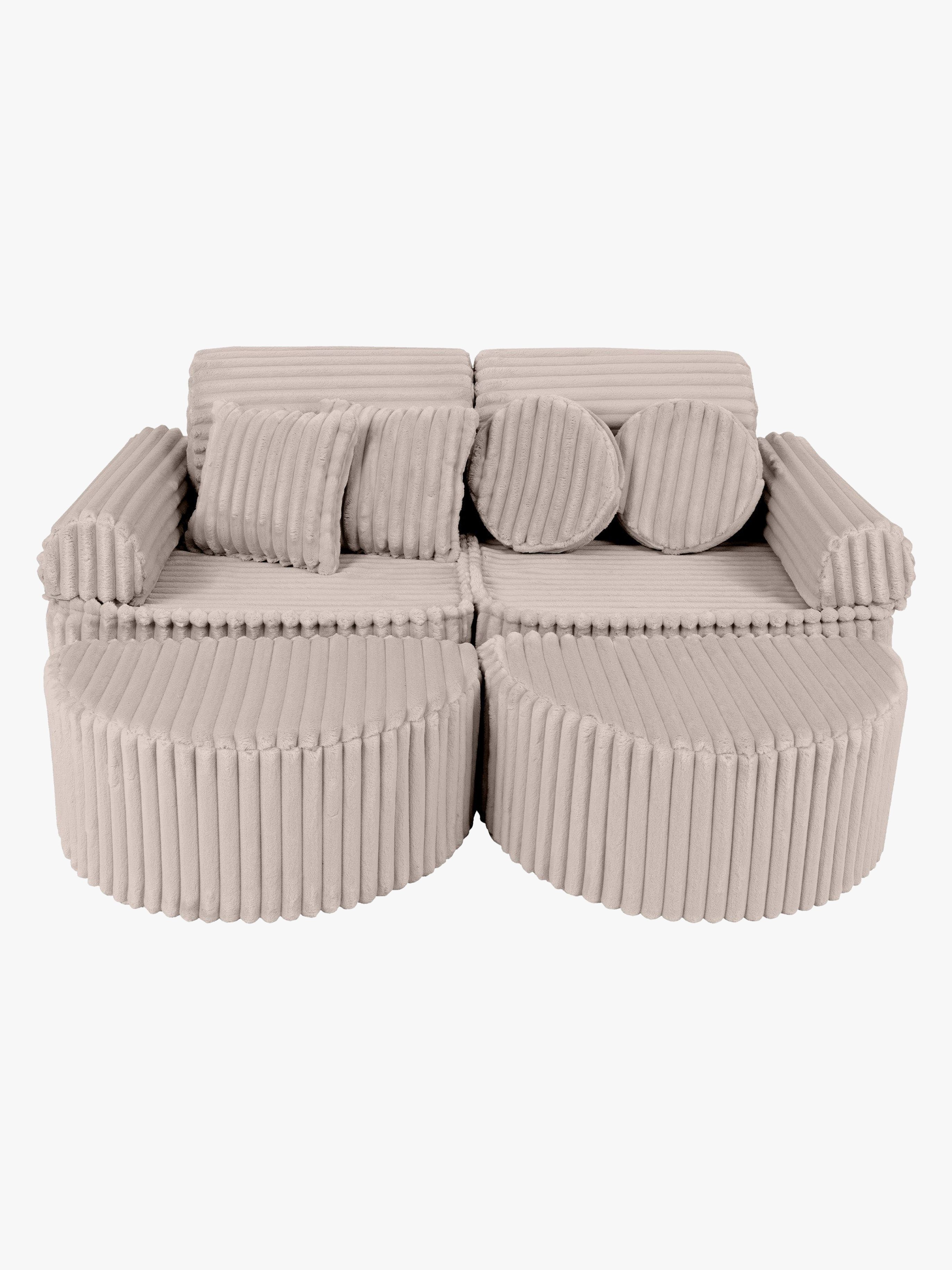 Churros Sofa Max, Pebble Beige, Kindersofa, Kindercouch, Kinder