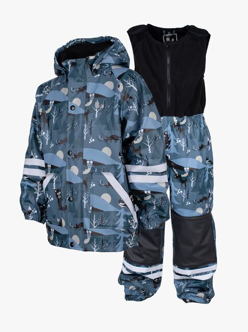Lindberg Lekhyttan Gefüttertes Regenset, Blau/Schwarz